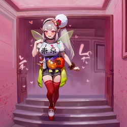 [AI-Generated] (Nanami) エルフのえる Elu (Nijisanji)