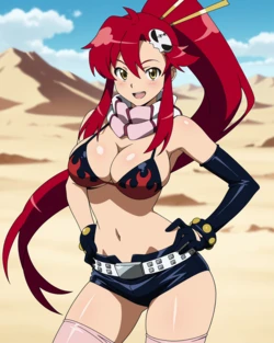 Ponchoman - Yoko Littner - Tengen Toppa Gurren Lagann || ヨーコ・リットナー - 天元突破グレンラガン (UNCENSORED) 70 IMAGES (Patreon) [AI Generated]