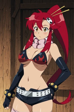 wAItercolor - Yoko Littner #1 - Tengen Toppa Gurren Lagann + EXTRAS (Patreon) [AI Generated]