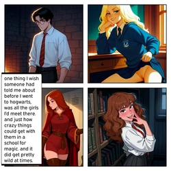 Harry potter remembers all the girls he fucked at hogwarts [AI Generated]