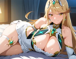 Purpleh31 - Mythra (Xenoblade Chronicles 2) 249P (Patreon) (AI Generated)