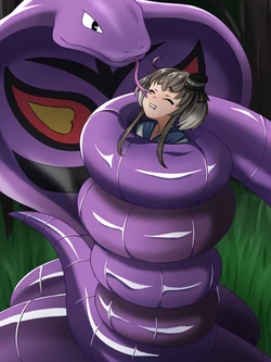 Arbok x tokitsukaze (時津風がアーボックに巻かれてるskeb受注絵 #艦ポケ) compilation