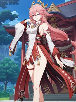 artkoikoi - [Request] Yae Miko | Genshin Impact (Patreon) (Set 01) [AI Generated]