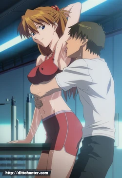 [Ditto Seeker] [Requested] Asuka Langley (Evangelion) Heated Gym Encounter [Ai Generated]