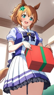 Taiki opening present boxes [AI Generated]