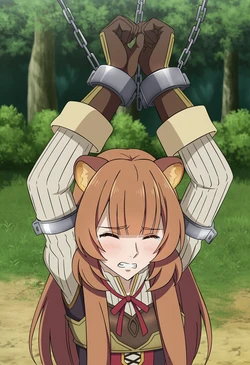 チートおじに拘束・感度10倍にされ痴漢され喘ぎまくるラフタリア [AI Generated]