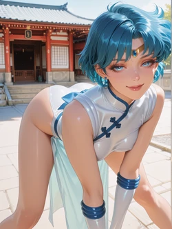 Ami in the temple [AI Generated]