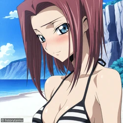 [hstorytaimu] Kallen Kouzuki - Secret favor at the beach [AI-generated]