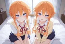 [Laoyeh] Yamai Yuzuru & Yamai Kaguya | Date A Live (34p) (AI Generated) (Patreon)