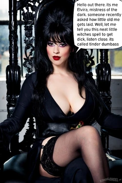 Elvira (larkin love) shows fans how she gets laid. [AI Generated]