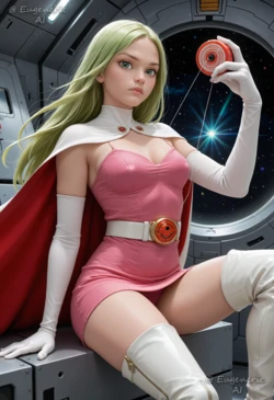 EugenericAI - Jun The Swan, Science Ninja Team Gatchaman (AI Generated)