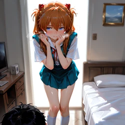 勤劳的通同志 - Asuka Langley (Neon Genesis Evangelion) AI Generated