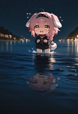 STARRY SKY TEASE – FLOPPY EARS WAVY MOUTH [AI Generated]