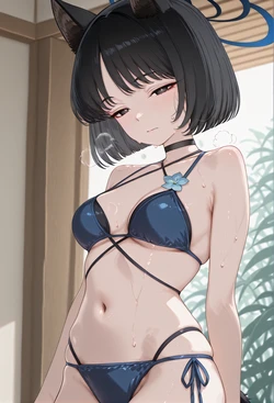玻璃之もばい - Kiryuu Kikyou (Swimsuit) (Blue Archive) (Patreon) [AI Generated]