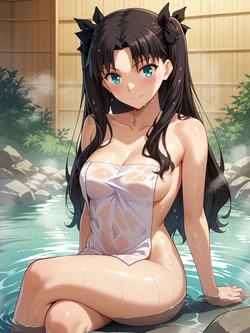 creatai Rin Tohsaka 遠坂凛 (お風呂) (Patreon) [AI Generated]