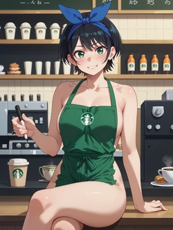 creatai Ruka Sarashina 更科 瑠夏 (裸エプロン) (Patreon) [AI Generated]