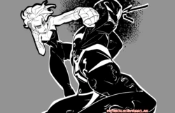 [KissClaw] Gwen and Venom (Spider-Man) (wip)