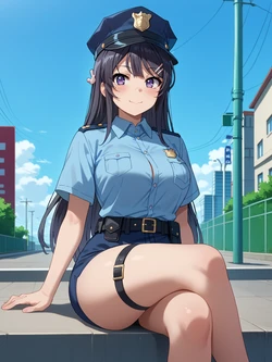 creatai Mai Sakurajima 桜島 麻衣 (警官) (Patreon) [AI Generated]