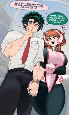 [CaptainKirb] Ochako Uraraka & Izuku Midoriya (My Hero Academia) [Spanish] {Gisicom}