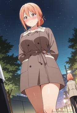 tachibana ai - [Oregairu] Gahamama in naked coat 162 illustrations | [俺ガイル] ガハママ 裸コート 162枚 (Patreon) [AI Generated]