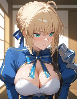 Purpleh31 - Saber (Honkai outfit) 264P (Patreon) (AI Generated)