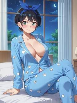 creatai Ruka Sarashina 更科 瑠夏 (パジャマ) (Patreon) [AI Generated]