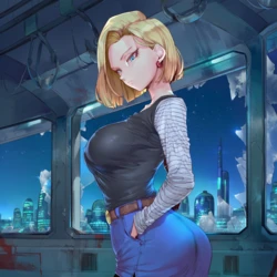 [SunGodManGa] Android 18 x Cell (Dragon Ball Z) [AI Generated]