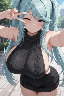 Vlen - Epsilon - Virgin Killer Sweater || The Eminence in Shadow (61P) [4K] (Patreon) [AI Generated]