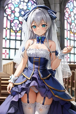 AIde(エイド)🔞FANBOX 【セリア=クレール】白銀の花嫁BAD END 43枚(Pixiv Fanbox) [AI Generated]