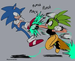 [Quaverdraws] The Blue Blur vs The Mean Green