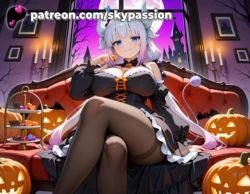 [SkyPassion] Kanna Kamui (Miss Kobayashi's Dragon Maid) | Pt. 2 - Halloween Edition [AI Generated]