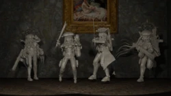 Four Girl Stone Statue