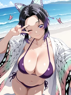 Vrennnime - Shinobu Kochou || Demon Slayer (61P) [R-18] (Patreon) [AI Generated]