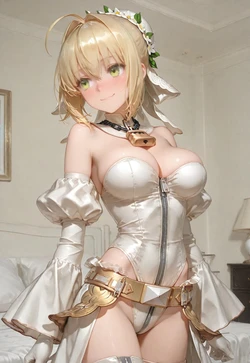 [ドゥドゥ] セイバー・ブライド/SaberBride/花嫁尼禄 (Patreon) [AI Generated]