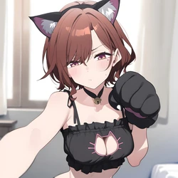 (Bluebird) Madoka Higuchi cat [AI Generated]