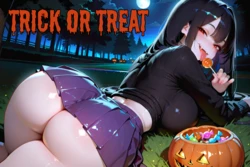 Halloween Face Farting Femdom COMIC [AI GENERATED]