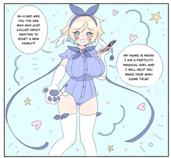 [Moon] Pregnancy process with moon (comic)