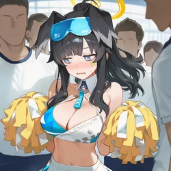Howsir - 貓冢響 hibiki (cheer squad) (blue archive) [AI Generated]