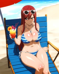Erza scarlet (fairy tail) [sticky] (AI Generated)