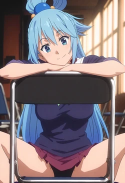 [AiWaifuDxD] aqua (kono subarashii sekai ni syukufuku o) [AI Generated]