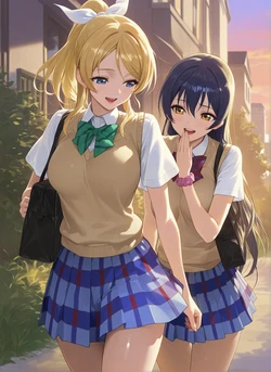 2025-08-22 Ayase Eli x Sonoda Umi Rametaki (Patreon) [AI Generated]