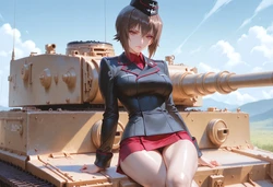 Ninonum-(Girls und Panzer) Maho Nishizumi [AI Generated]