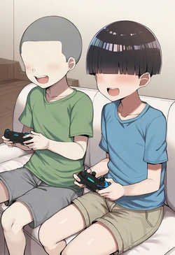 [gumiii] Pervert Brat vs. Black-Haired Bob-cut Girl ① [AI Generated]