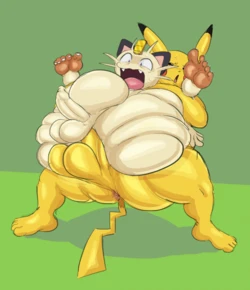 [Kiffy] Meowth and Pikachu (Pokémon)