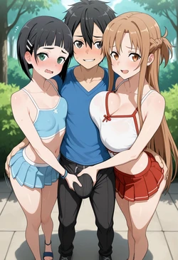 Krito's double melon press [AI Generated]