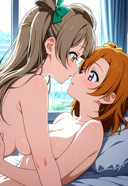 カンガルー Kangaroo 南ことり×高坂穂乃果 百合えっち(ラブライブ!) (Patreon) [AI Generated]