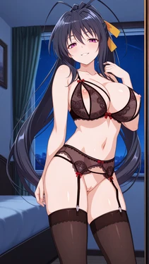 akeno himejima Negligee (highschool dxd) [Booster Red] [AI Generated]