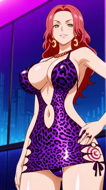 Baccarat Bodycon leopard (one piece)  [Booster Red] [AI Generated]