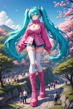 Hatsune Miku Sakura [AI Generated]
