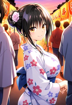 カンガルー Kangaroo 古手川とリトのお祭りデート(ToLOVEる) (Patreon) [AI Generated]